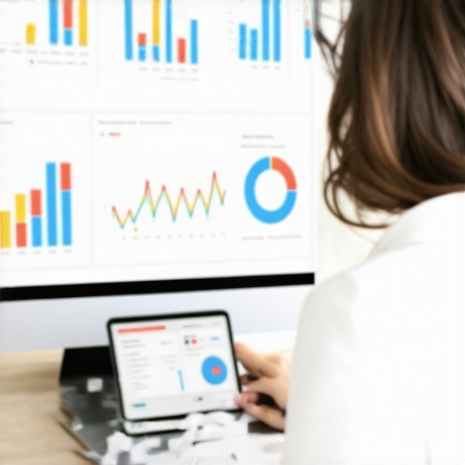 Analyzing Local SEO Metrics for Map Pack Success Business owner reviewing local SEO performance metrics on a computer.