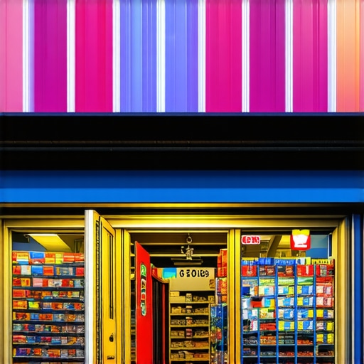 High-quality virtual tour image of a vibrant local business storefront.