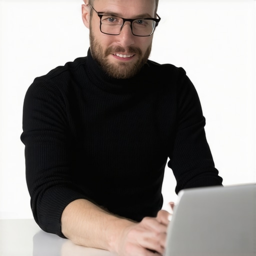 Business owner working on Google My Business profile for local SEO