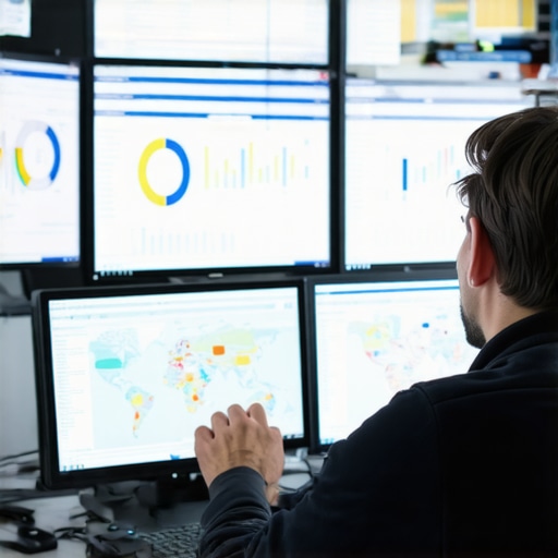 Person reviewing SEO tools and maps for long-term visibility