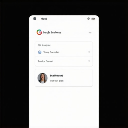 Screenshot of a Google My Business dashboard showing optimized profile sections